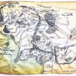 Yüzüklerin Efendisi Lord of the Rings Orta Dünya Harita Middle Earth Map