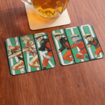mockup-of-two-squared-coasters-by-a-jar-of-beer-27813